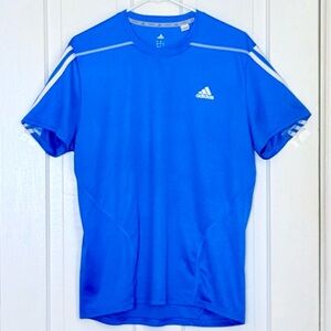 Adidas Men's Climalite Blue Athletic Tee Large